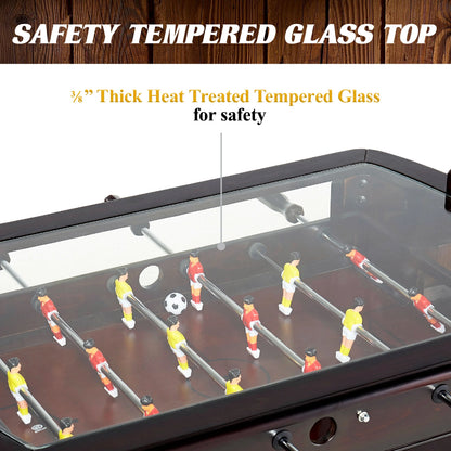 42” Foosball Coffee Table, Soccer, Accessories Included by